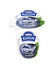 Jogurt s kúskami čučoriedok